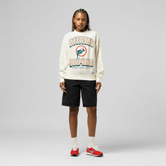 Mitchell & Ness Miami Dolphins Women's Tonal Arch Sweatshirt Cream