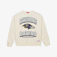 Mitchell & Ness Baltimore Ravens Women's Tonal Arch Sweatshirt Cream