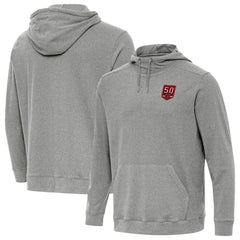Tampa Bay Buccaneers Antigua 50th Season Cloud Hoodie Heather Black