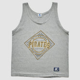 Pittsburgh Pirates Starter 1989 Tank - Gray - Vintage - Fanatics Sale