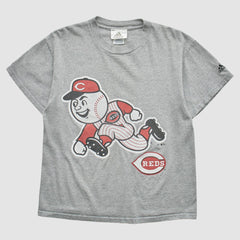 Cincinnati Reds Adidas 2000s T-Shirt - Gray - Vintage - Fanatics on Sale