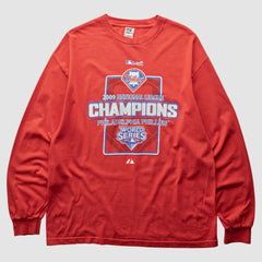 Philadelphia Phillies 2009 Pullover Sweatshirt - Red - Vintage - Fanatics Discount