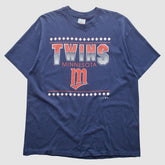 Minnesota Twins Hanes 1993 T-Shirt - Blue - XVintage - Fanatics on Sale