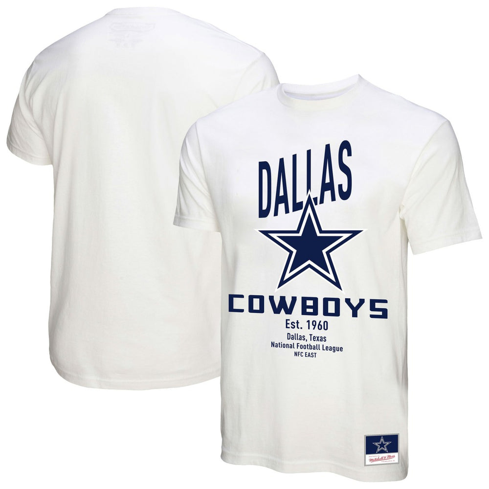 Mitchell & Ness Dallas Cowboys Women's Logo Rise Boyfriend T-Shirt White