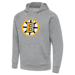 Boston Bruins Antigua Victory Pullover Hoodie - Heather Gray - NHL 203361776