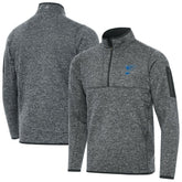 St. Louis Blues Antigua Fortune Quarter-Zip Pullover Jacket - Heather Gray - NHL 203361791