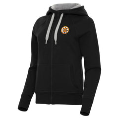 Boston Bruins Antigua Women's Victory Full-Zip Hoodie - Black - NHL 203361795
