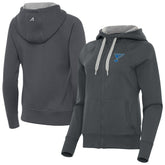 St. Louis Blues Antigua Women's Victory Full-Zip Hoodie - Charcoal - NHL 203361803