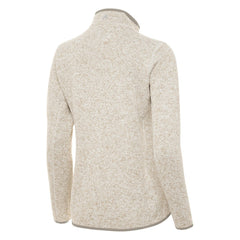 Boston Bruins Antigua Women's Fortune Half-Zip Pullover - Oatmeal - NHL 203361806