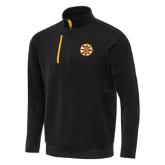 Boston Bruins Antigua Generation Quarter-Zip Pullover Top - Black - NHL 203361820