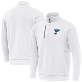 St. Louis Blues Antigua Generation Quarter-Zip Pullover Top - White - NHL 203361821