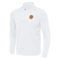 Boston Bruins Antigua Tribute Lightweight Quarter-Zip Pullover - White - NHL 203361831