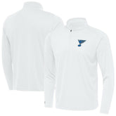 St. Louis Blues Antigua Tribute Lightweight Quarter-Zip Pullover - White - NHL 203361832