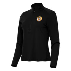 Boston Bruins Antigua Women's Tribute Half-Zip Pullover - Black - NHL 203361837