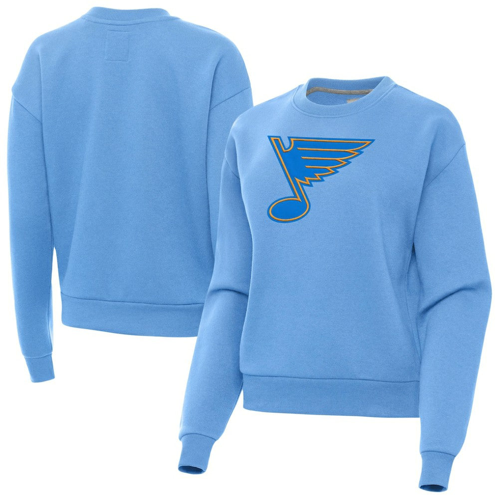 St. Louis Blues Antigua Women's Victory Pullover Sweatshirt - Blue - NHL 203361841