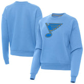 St. Louis Blues Antigua Women's Victory Pullover Sweatshirt - Blue - NHL 203361841