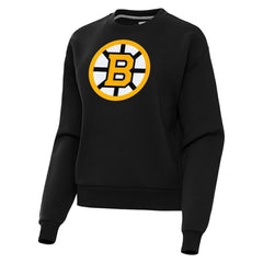Boston Bruins Antigua Women's Victory Pullover Sweatshirt - Black - NHL 203361844