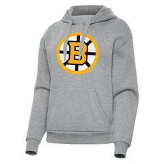 Boston Bruins Antigua Women's Victory Pullover Hoodie - Heather Gray - NHL 203361859