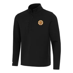 Boston Bruins Antigua Insider Quarter-Zip Pullover - Black - NHL 203361892