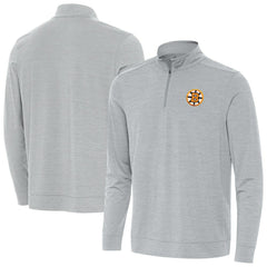 Boston Bruins Antigua Bright Quarter-Zip Pullover - Heather Gray - NHL 203361906