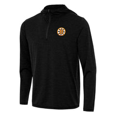 Boston Bruins Antigua Tidy Quarter-Zip Hoodie - Heather Black - NHL 203361911