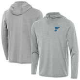 St. Louis Blues Antigua Tidy Quarter-Zip Hoodie - Heather Gray - NHL 203361914