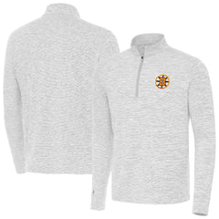 Boston Bruins Antigua Cause Quarter-Zip Jacket - Gray - NHL 203361917