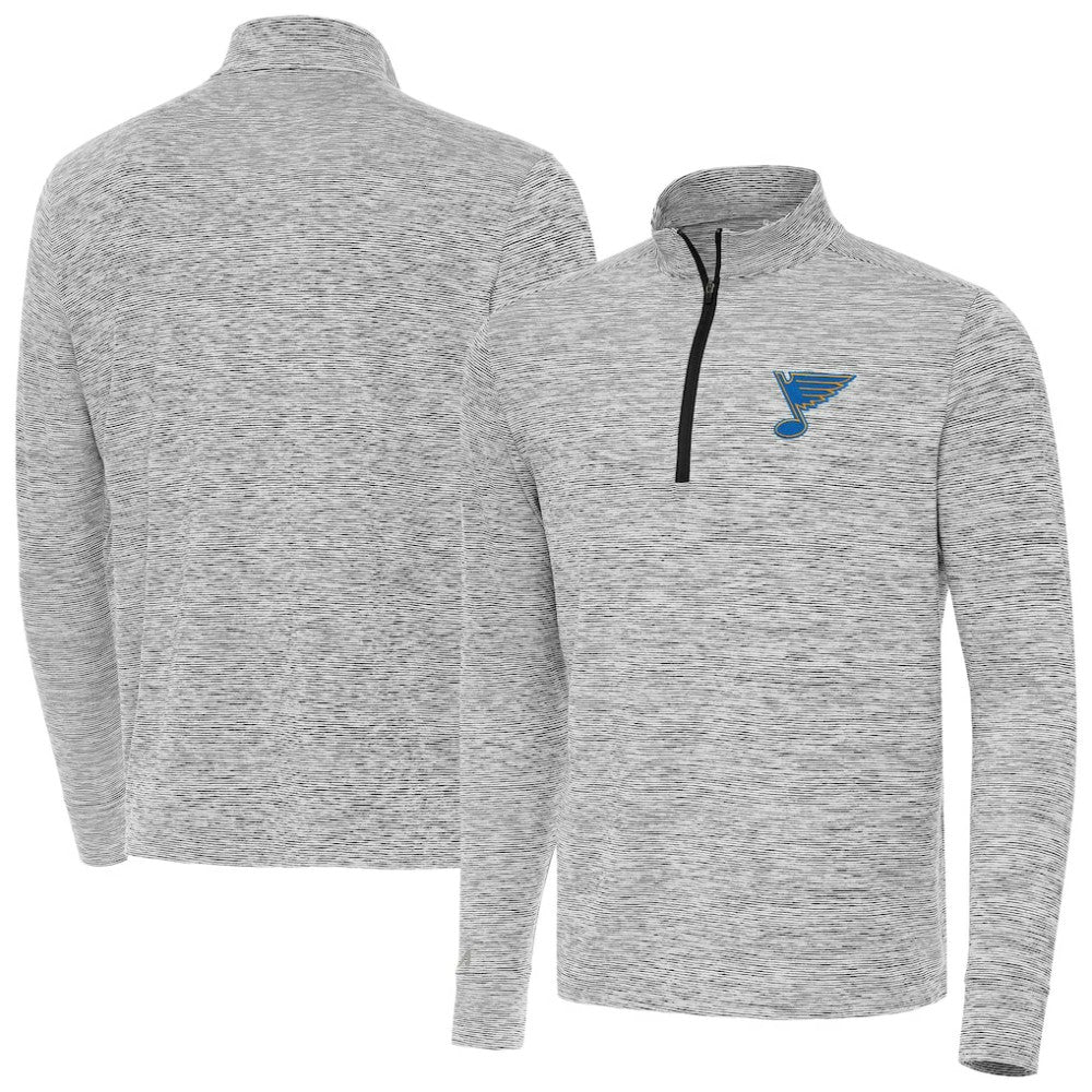 St. Louis Blues Antigua Cause Quarter-Zip Jacket - Black - NHL 203361918