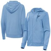 St. Louis Blues Antigua Women's Seeker Full-Zip Hoodie - Heather Blue - NHL 203361938