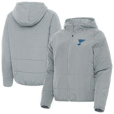 St. Louis Blues Antigua Women's Raglan Universe Full-Zip Hooded Jacket - Gray - NHL 203361952