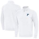 St. Louis Blues Antigua Victory Quarter-Zip Pullover Top - White - NHL 203362006