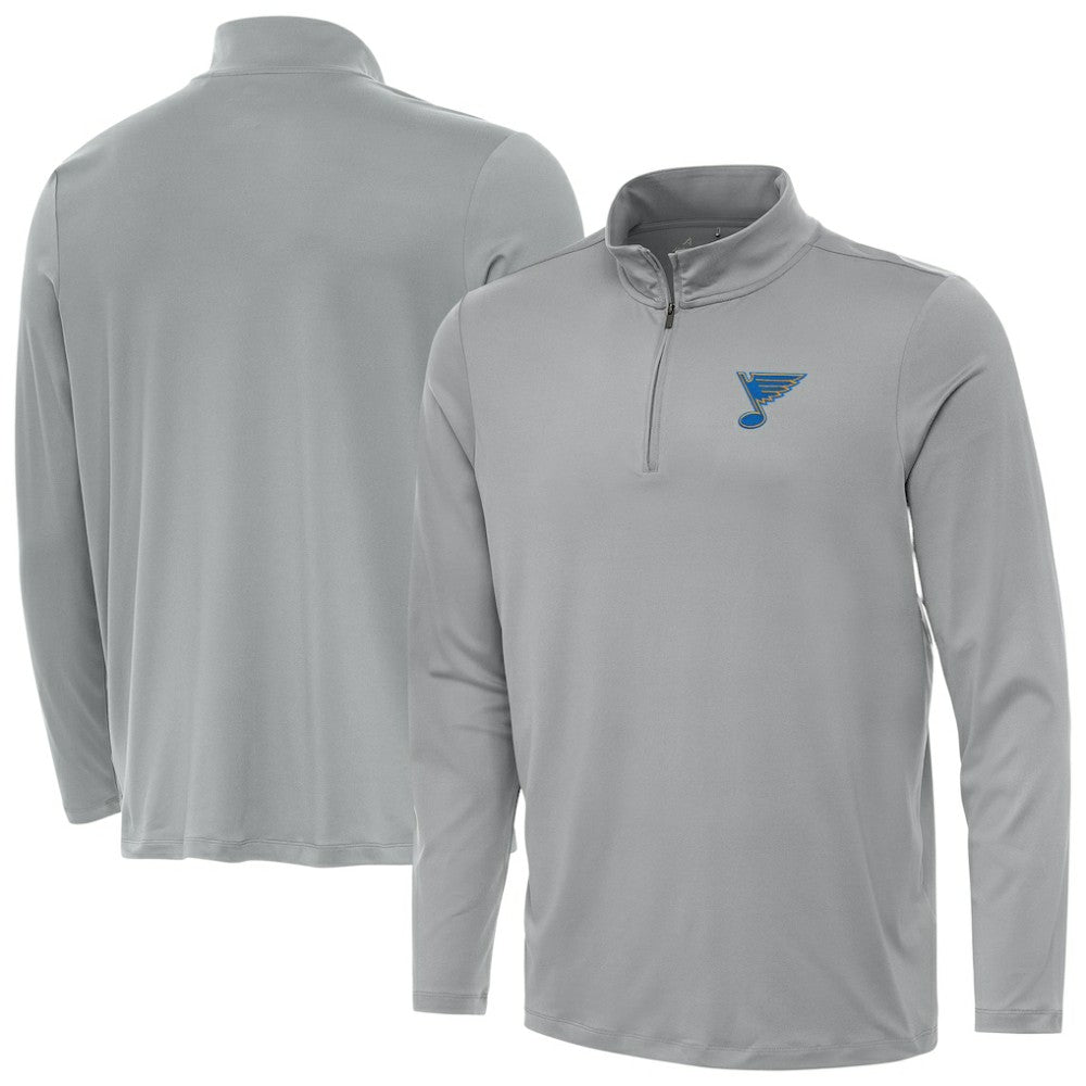 St. Louis Blues Antigua Reprocess Quarter-Zip Pullover - Gray - NHL 203362025