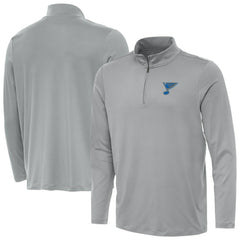 St. Louis Blues Antigua Reprocess Quarter-Zip Pullover - Gray - NHL 203362025
