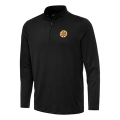 Boston Bruins Antigua Reprocess Quarter-Zip Pullover - Black - NHL 203362028