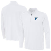 St. Louis Blues Antigua Reprocess Quarter-Zip Pullover - White - NHL 203362030