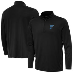 St. Louis Blues Antigua Reprocess Quarter-Zip Pullover - Black - NHL 203362031
