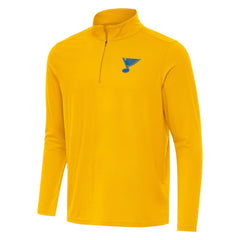 St. Louis Blues Antigua Intent Quarter-Zip Top - Gold - NHL 203362081
