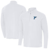St. Louis Blues Antigua Intent Quarter-Zip Top - White - NHL 203362082