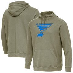 St. Louis Blues Antigua Cloud Pullover Hoodie - Olive - NHL 203362084