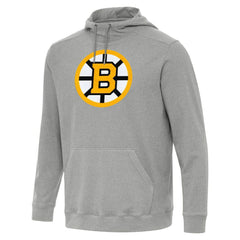 Boston Bruins Antigua Cloud Pullover Hoodie - Heather Gray - NHL 203362086