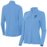 St. Louis Blues Antigua Women's Intent Quarter-Zip Pullover - Blue - NHL 203362145