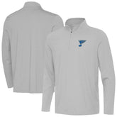 St. Louis Blues Antigua Twine Quarter-Zip Pullover - Gray - NHL 203362156