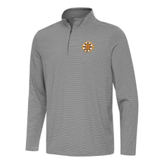 Boston Bruins Antigua Twine Quarter-Zip Pullover - Black - NHL 203362158