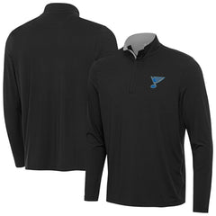 St. Louis Blues Antigua Content Quarter-Zip Jacket - Heather Gray - NHL 203362161