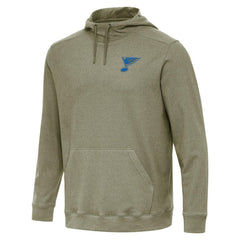 St. Louis Blues Antigua Cloud Pullover Hoodie - Olive - NHL 203362194
