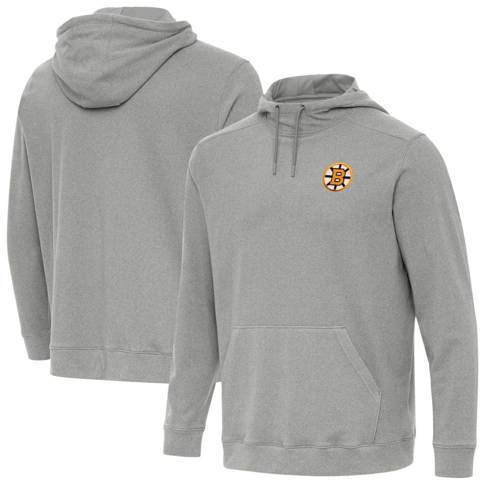 Boston Bruins Antigua Cloud Pullover Hoodie - Heather Gray - NHL 203362196