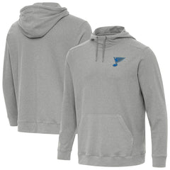 St. Louis Blues Antigua Cloud Pullover Hoodie - Heather Gray - NHL 203362199