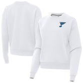 St. Louis Blues Antigua Women's Victory Pullover Sweatshirt - White - NHL 203362234