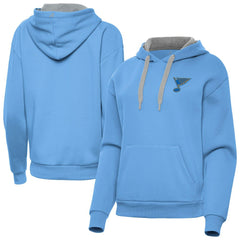 St. Louis Blues Antigua Women's Victory Pullover Hoodie - Blue - NHL 203362239