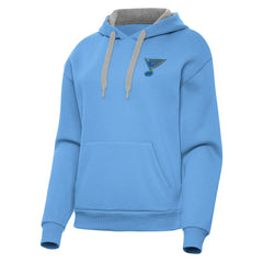 St. Louis Blues Antigua Women's Victory Pullover Hoodie - Blue - NHL 203362239